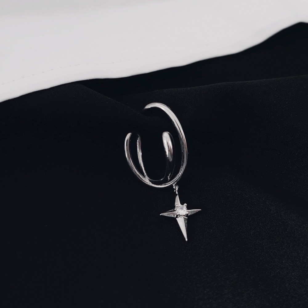 Khuyên Tai Dạng Kẹp Không Biến Dạng Đơn Giản Cổ Điển