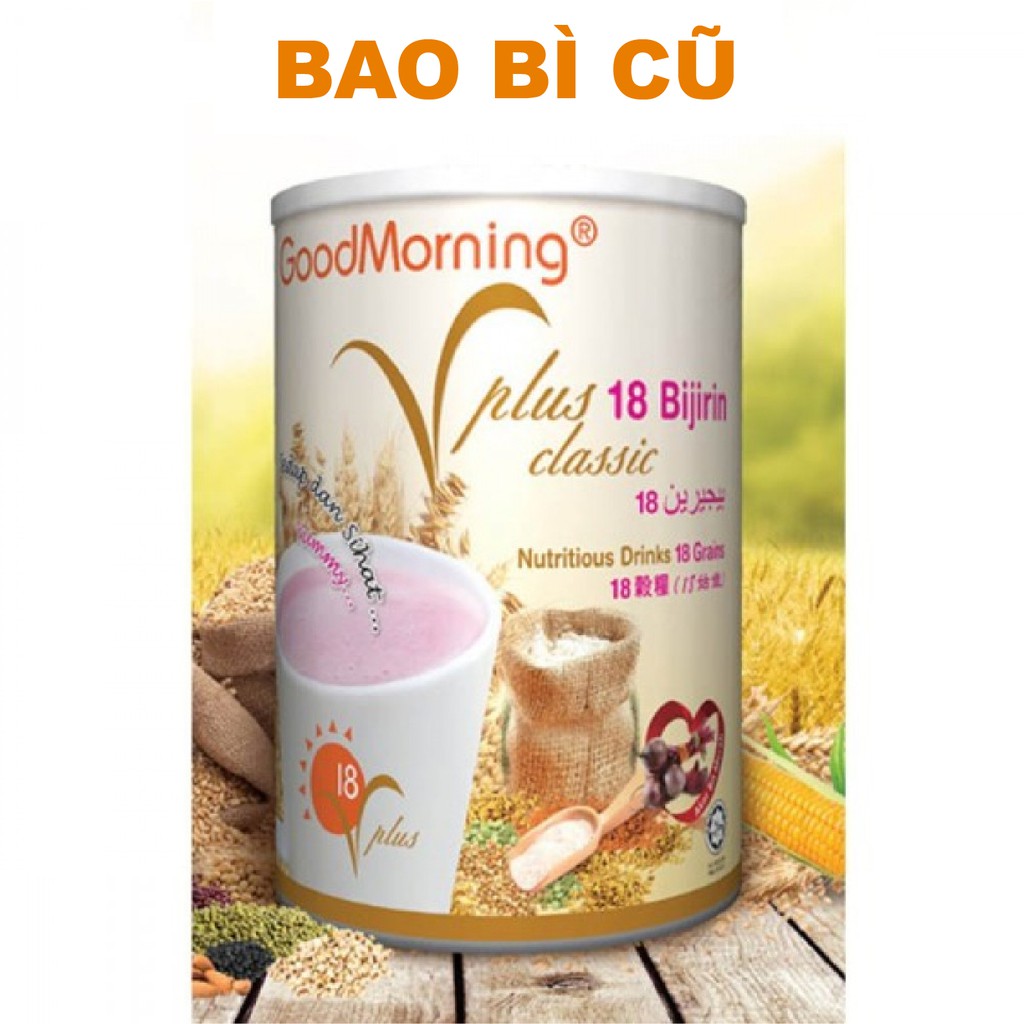 Bột ngũ cốc dinh dưỡng Vplus GoodMorning, hủ 1kg, nhập khẩu trực tiếp Malaysia, Singapore