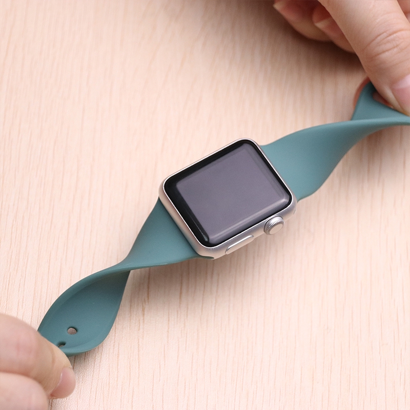 Dây đeo đồng hồ thay thế kiểu thể thao bằng silicon apple watch 38mm 42mm 40mm 44mm cho iwatch series 6 se 5 4 3 2 1