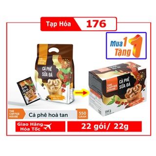Cafe sữa đá the coffee house túi 25 gói x 22g tặng 1 hộp 220g /10goi
