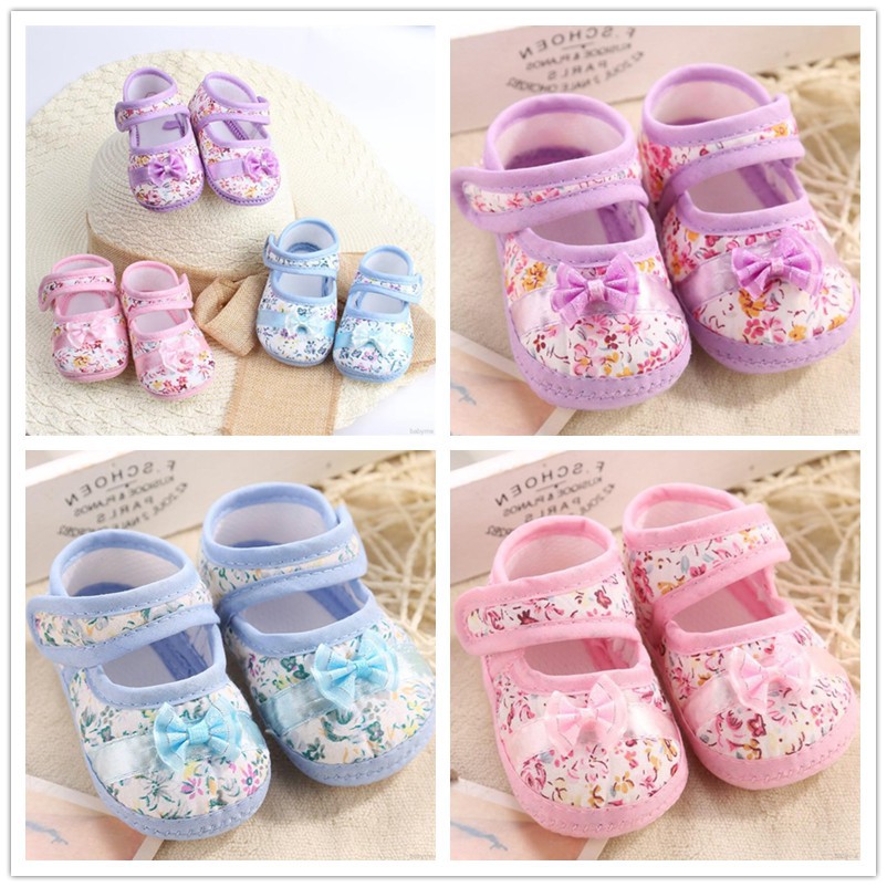 Giày Cotton Chống Trượt Cho Bé Tập Đi (0-18 Tháng)