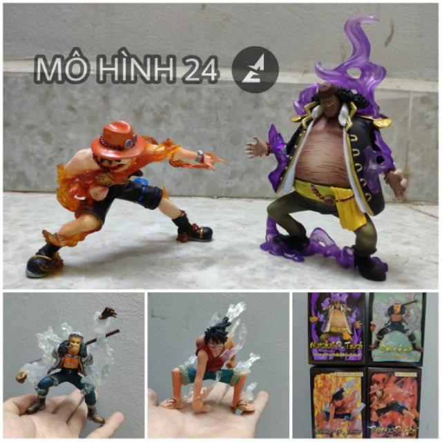 [RẺ VÔ ĐỊCH] Mô hình nhân vật One piece bộ Ace Luffy Râu đen Smoker Luffy Gear 2 Black Beard crocodile aojiki enel