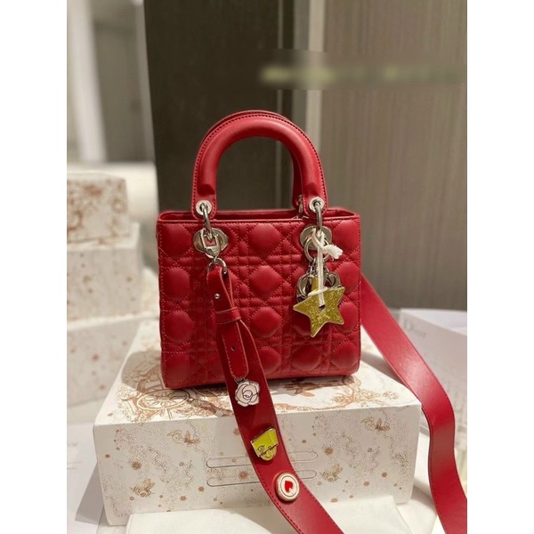 Túi CD Lady dây charm phụ kiện