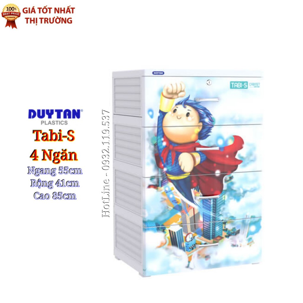 Tủ nhựa duy tân TABI-S 4 ngăn Dương