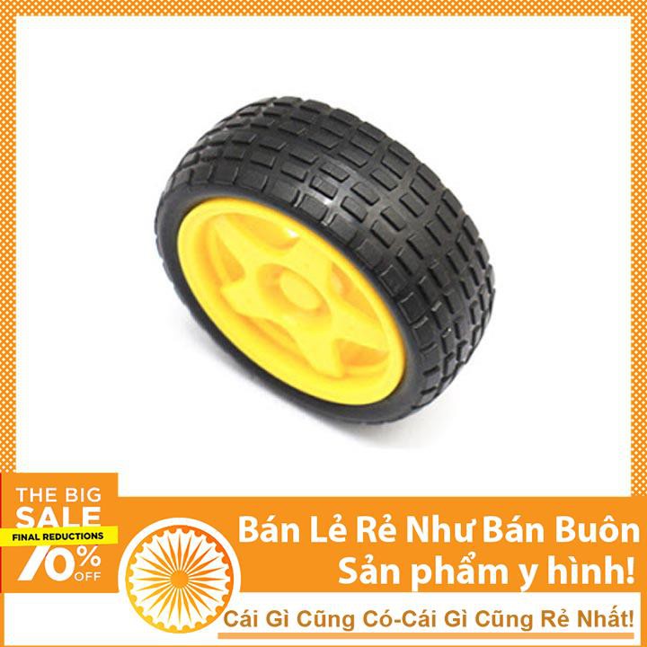 Động Cơ DC Giảm Tốc Vàng Kèm Bánh Xe