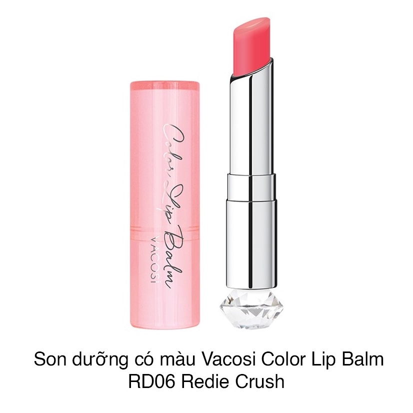 Son Dưỡng Môi Vacosi Color Lip Balm RD06 -  Redie Crush - Màu Đỏ 3g