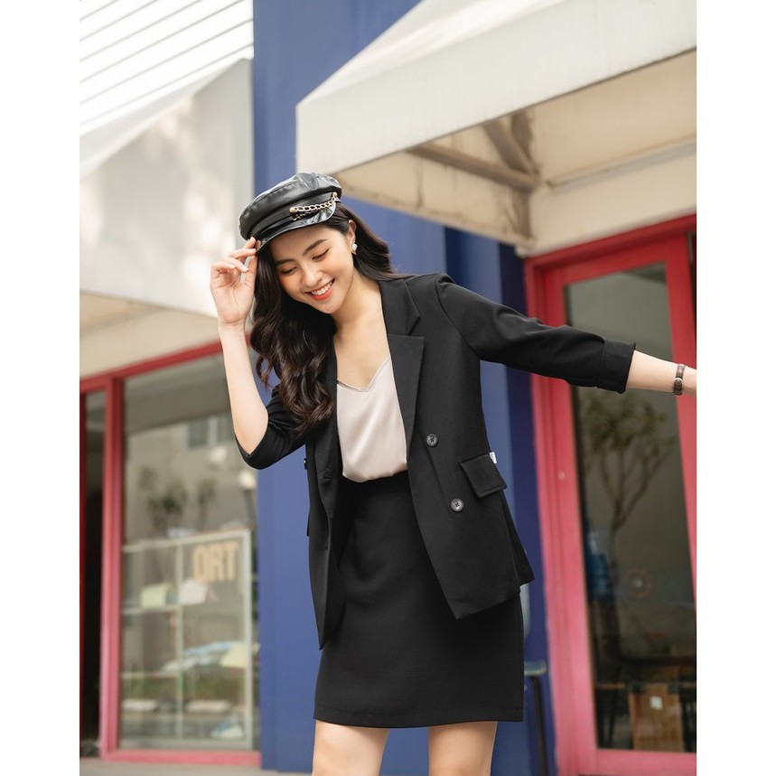Set vest nữ AIRI SET xinh đẹp đi chơi công sở đều xinh (ÁO VEST+CHÂN VÁY)