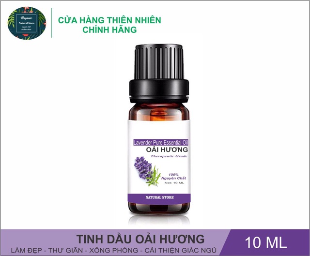 [ 10ML ] Tinh Dầu Oải Hương 100% Nguyên Chất Organic ( Lavender Pure Essential Oil )