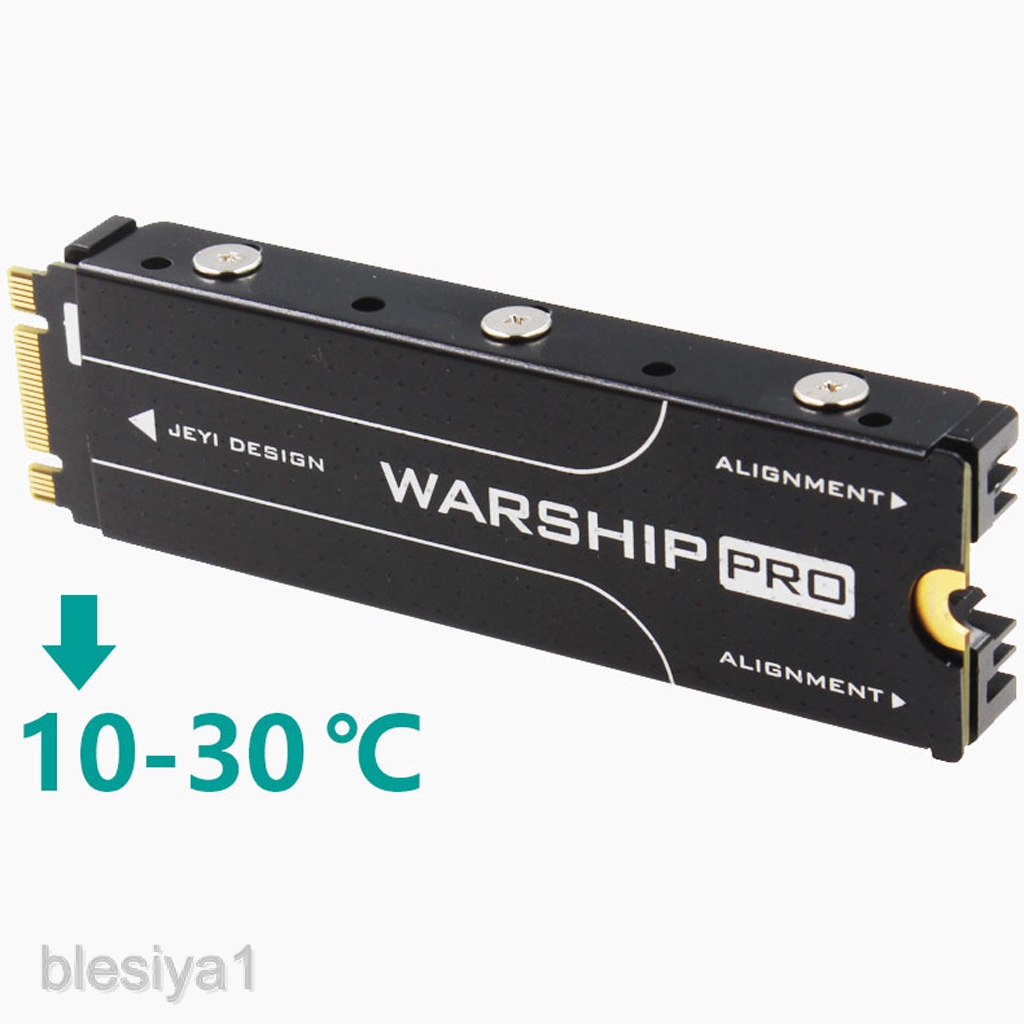 Bộ thiết bị tản nhiệt bằng nhôm cho ổ cứng SSD PCIe NVMe M.2 2280 kèm tấm tản nhiệt và ốc vít