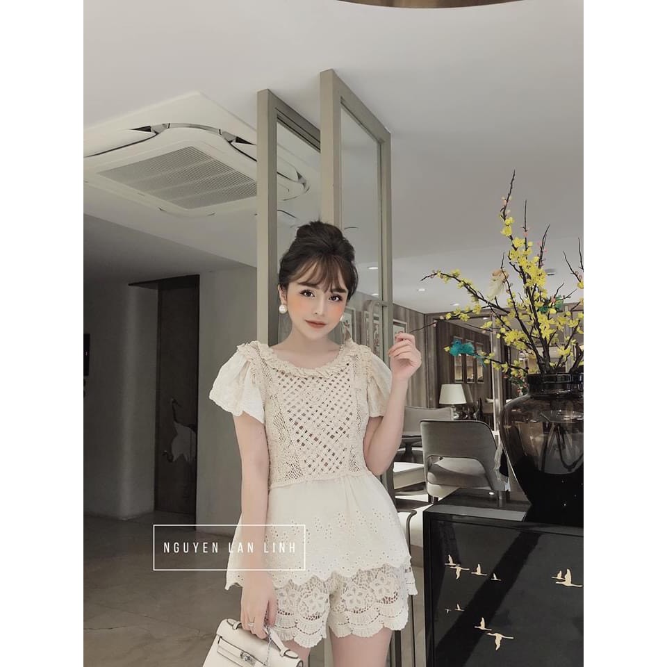 Áo Ren Tay Bồng Cổ Viền_Xưởng May Quang Anh