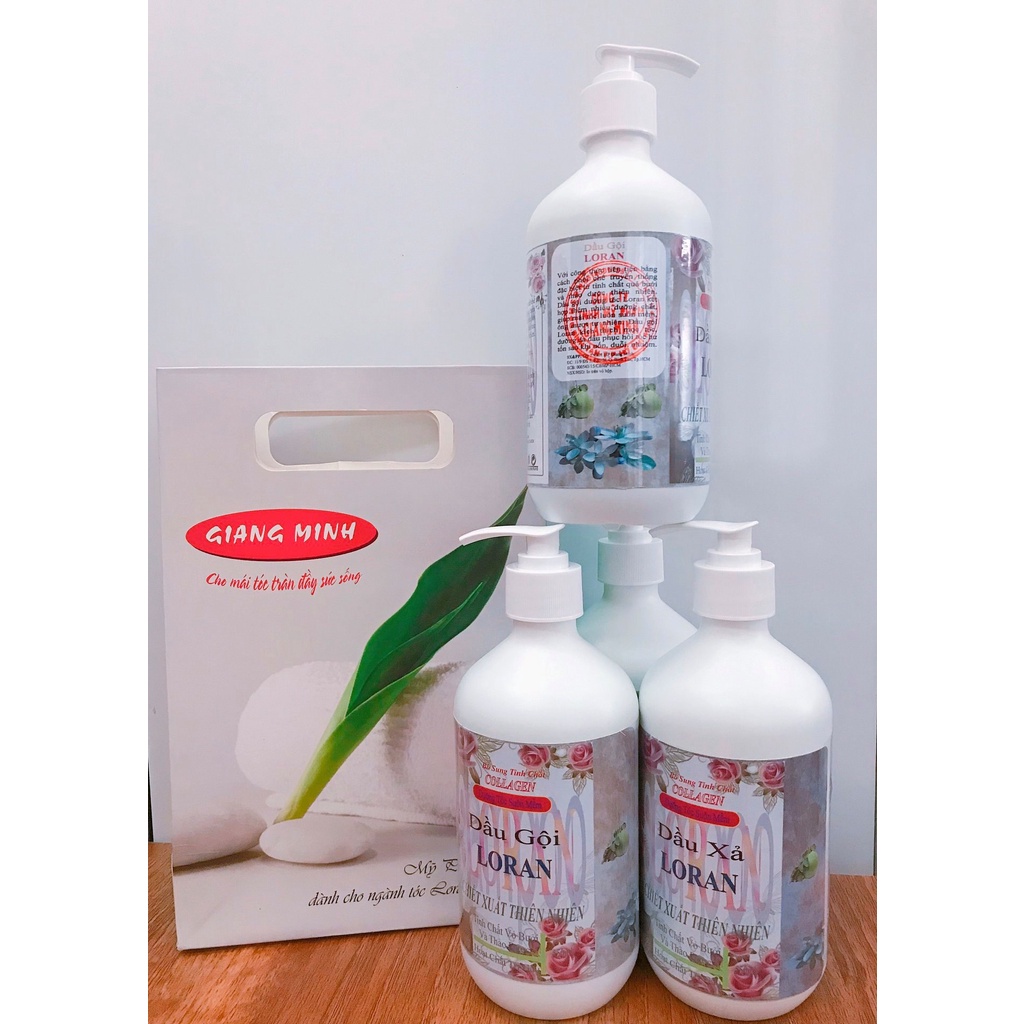 Dầu cặp bưởi loran hàng thanh lý gội+xả chai 500ml