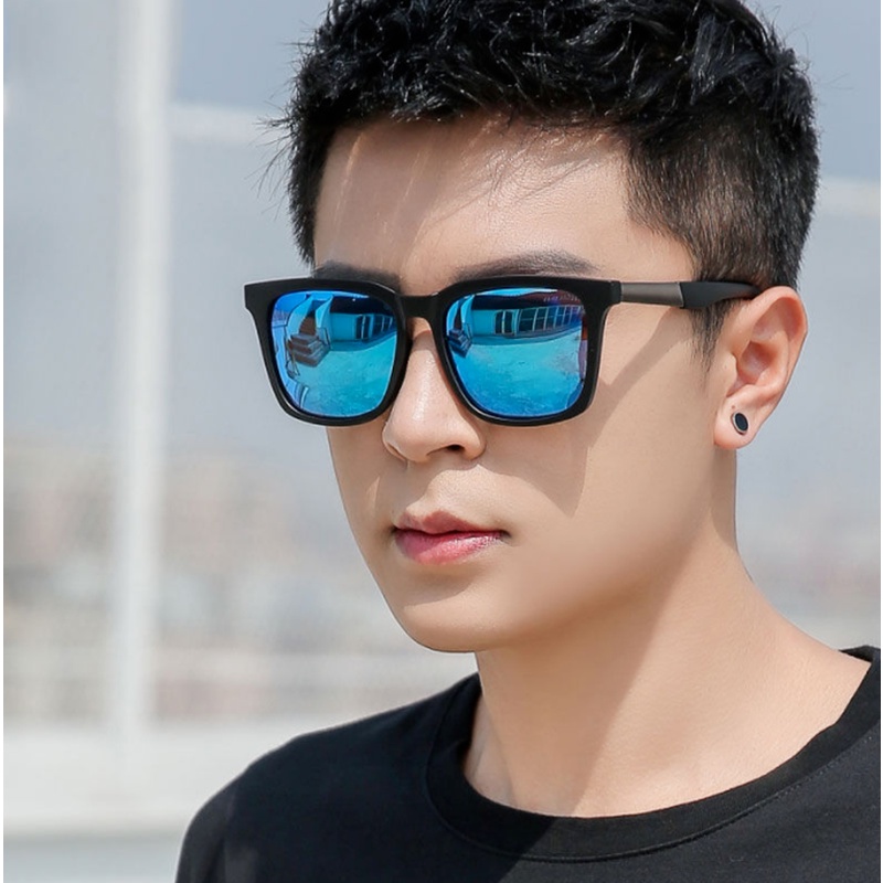 Kính Mát Gọng Vuông Chống Tia UV Thời Trang Nam