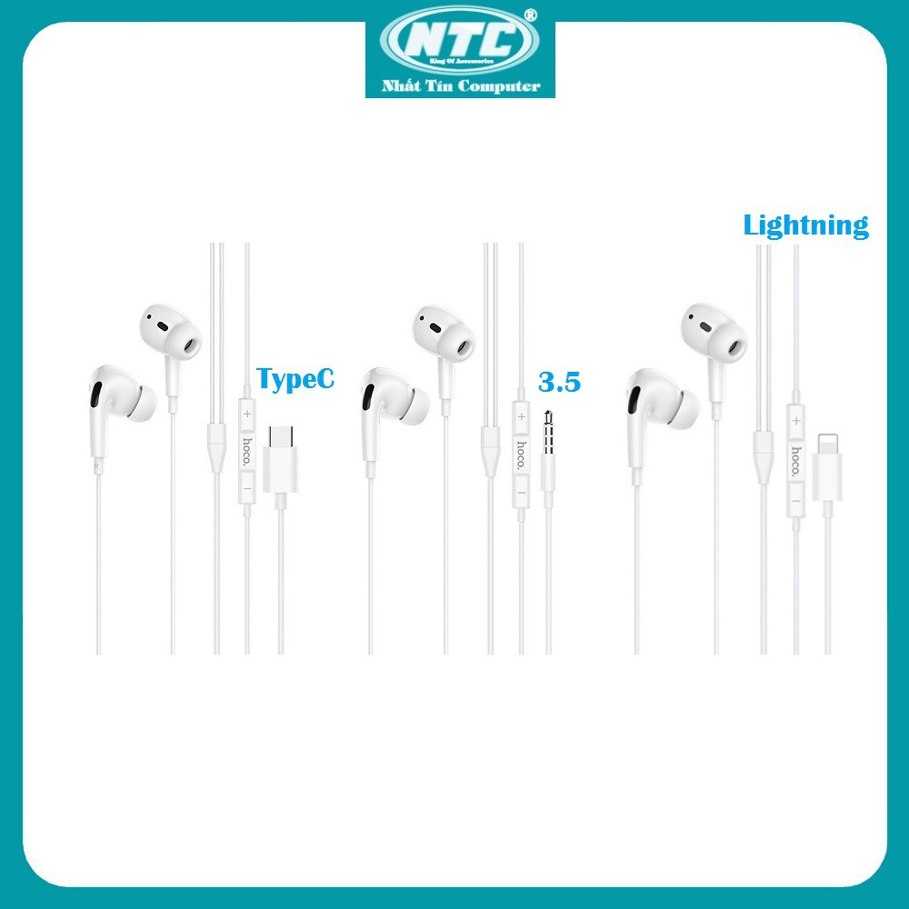 Tai nghe nhét tai Hoco M1 Pro cổng 3.5 / TypeC / Lightning tùy chọn (Màu ngẫu nhiên) - Nhất Tín Computer