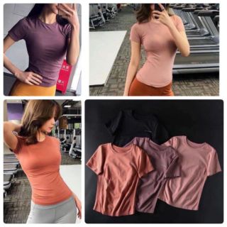 Áo tập nữ ,áo tập gym yoga AMI tay ngắn siêu đẹp