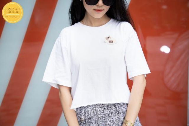 ÁO THUN CROPTOP CHẤT LIỆU COTTON
