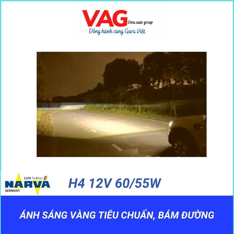 Bóng Đèn Pha ôtô H4 12V 60/55W  Bóng Đèn Pha Ô Tô  Chính Hãng Narva Của Đức, Bảo hành 3 tháng