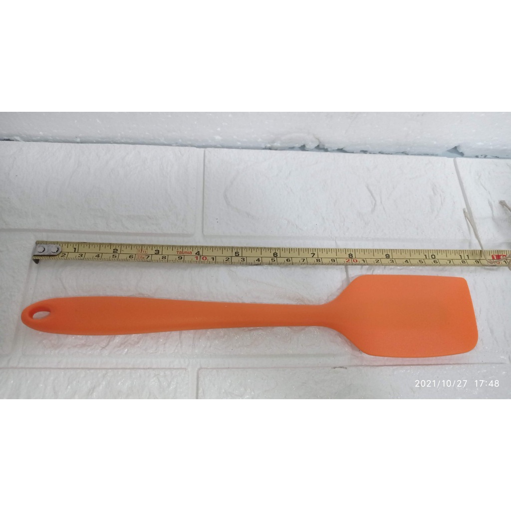 CÂY PHỚI VÉT Spatula dẹt trộn bột silicone đúc liền size 28cm