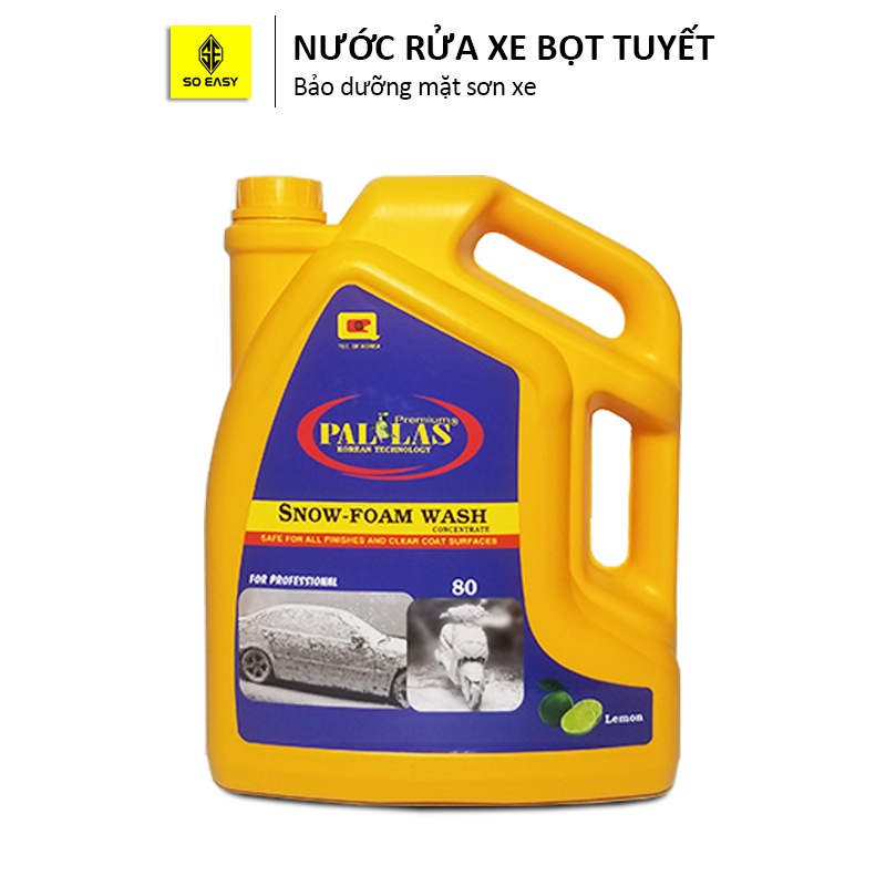 ✴PALLAS snow-foam wash 6Ldung dịch rửa xe bọt tuyết, nước tạo làm sạch và bảo dưỡng mặt sơn xemáy,ô tô-P-6001