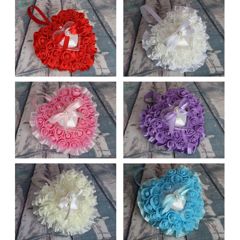 Hộp nhẫn gối để nhẫn cưới