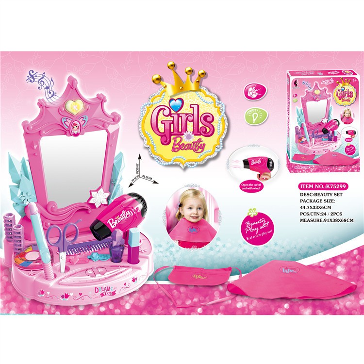 [Mã LIFE0503TOYS1 giảm 10% đơn 150k] Đồ chơi bàn trang điểm công chúa cỡ đại dùng pin, có âm thanh, ánh sáng ( ảnh thật)