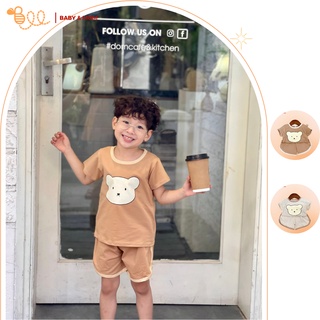 Quần áo trẻ em BEEBABY, quần áo bé trai, bé gái từ 10-20kg in hình gấu