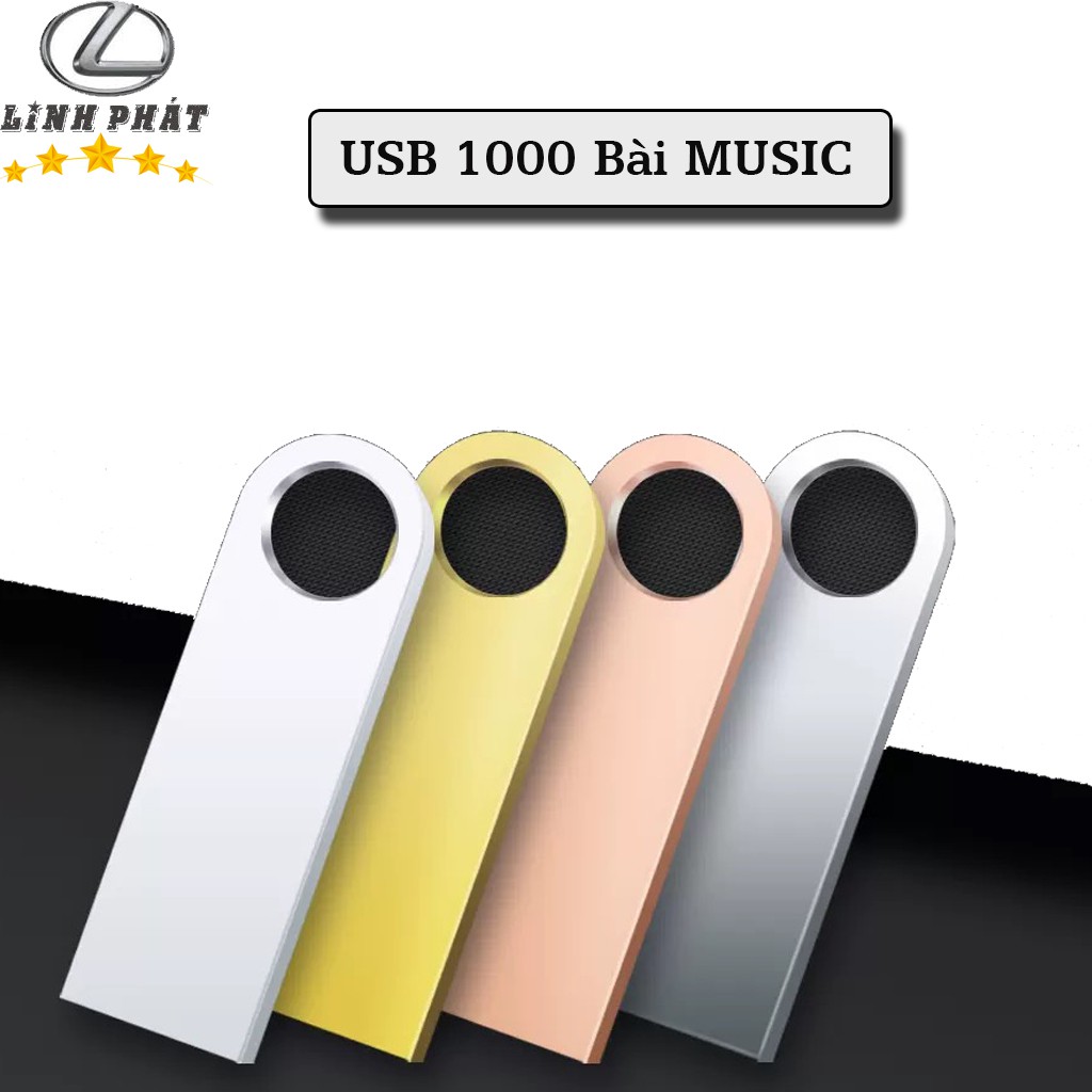 USB Chuyên Dụng Cho Ô Tô 4GB/8GB/16GB/32GB Sẵn 1000 Bài Tuyển Chọn Cắm Là Nghe