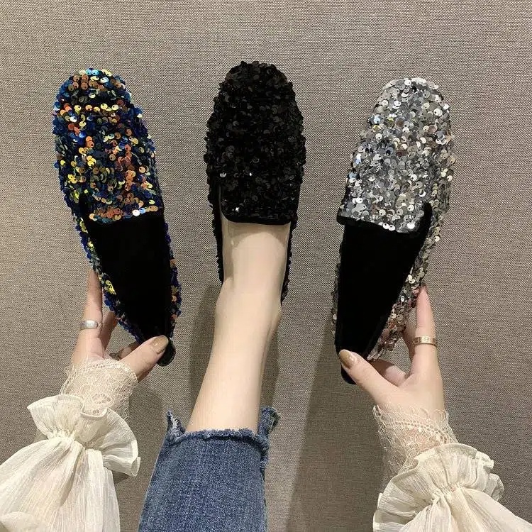 Giày Lười Đế Bằng Thiết Kế Dễ Thương Cho Nữ Sinh