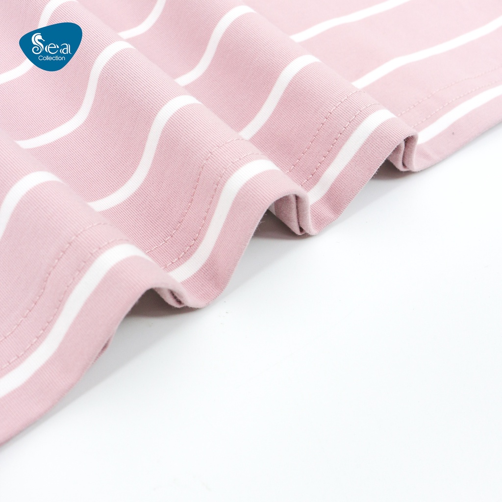 Áo thun polo nam Sea Collection sọc thêu Pros 9025
