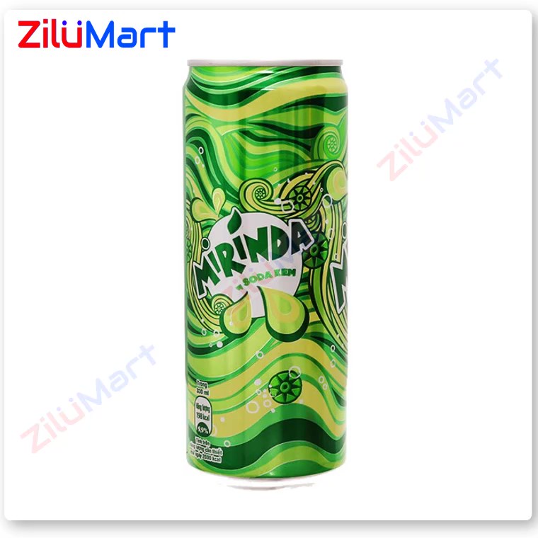 [HỎA TỐC HCM] Lốc 6 lon nước ngọt Mirinda vị soda kem loại 320ml