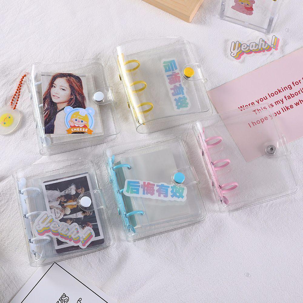 PEWANY Sổ Tay Bìa PVC Trong Suốt Lấp Lánh Nhỏ Gọn Tiện Dụng