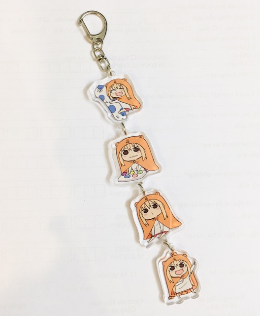 Móc khoá anime umaru chan, dây móc khoá umaru chan chùm 4 miếng