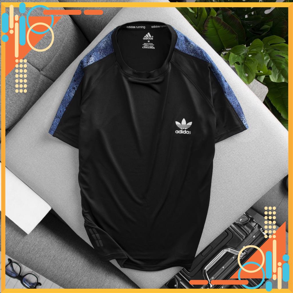 Áo thể thao nam ADIDAS phối vai, áo tập gym cao cấp, co dãn tốt, form ôm body, siêu thấm hút mồ hôi MSP91163