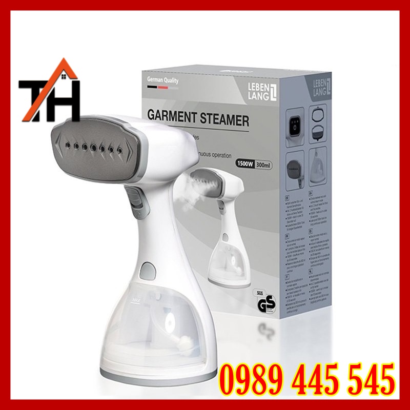 Bàn Là Hơi Nước Cầm Tay LEBENLANG LBD528 Đức - Công Suất 1500W / 300ML - Hàng Chính Hãng Bảo Hành 2 Năm