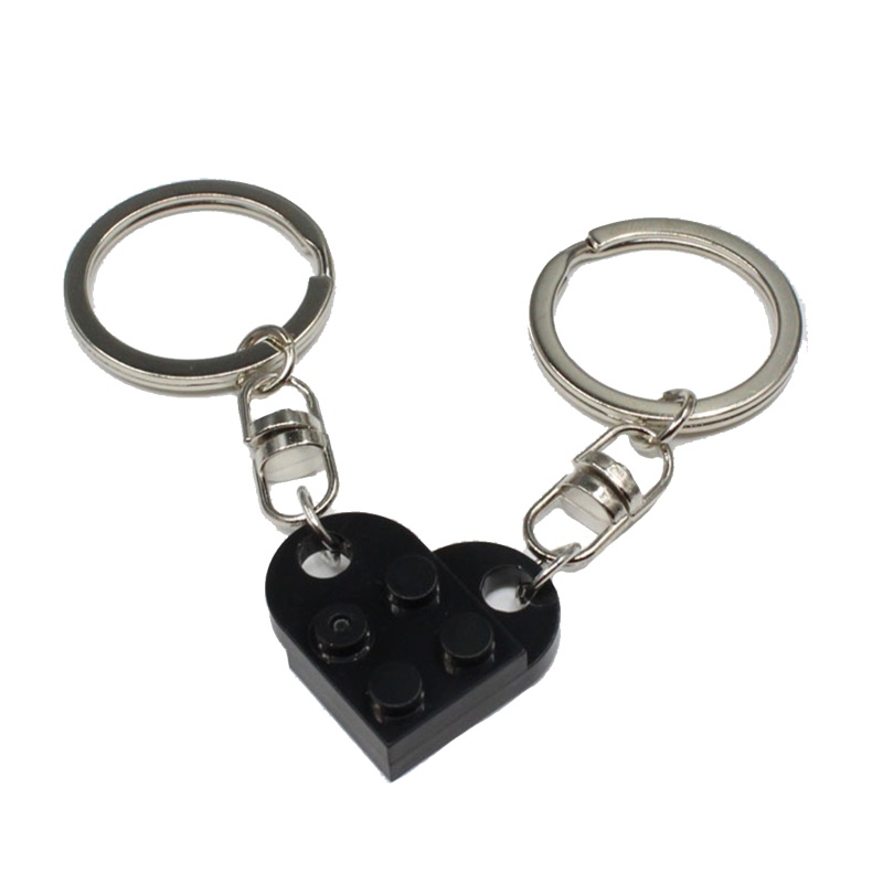 Set 2 Móc Khóa Hình Viên Gạch Nhiều Màu Sắc