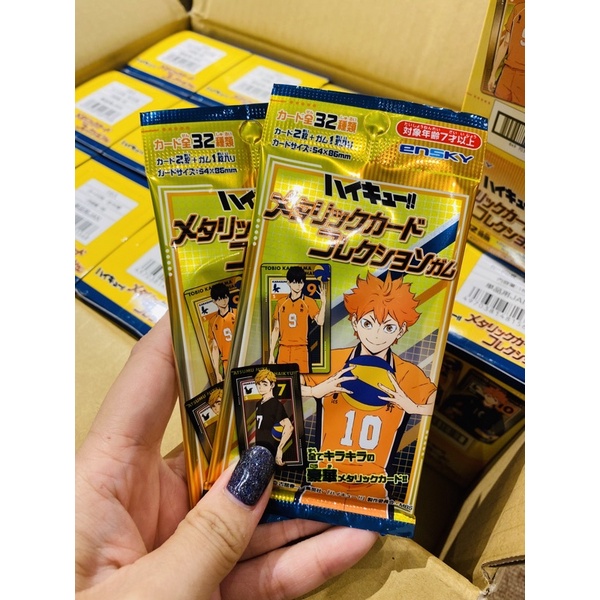 Haikyuu Metal BOX Card card nhân phẩm Kageyama Hinata Oikawa Suga Atsumu Kenma Kita Kuroo Suga
