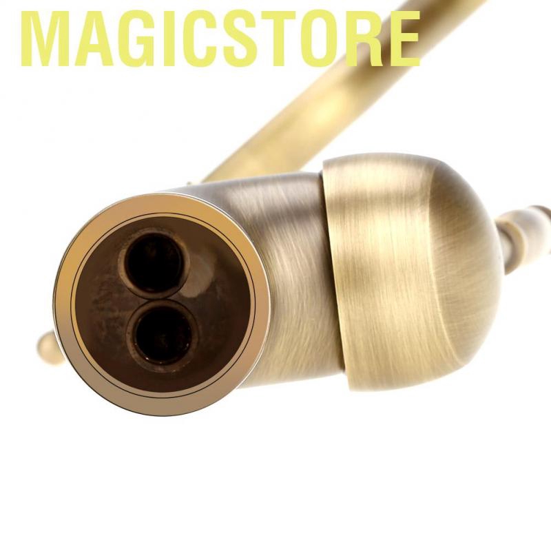 Magicstore Antique Retro Style Solid Brass Kitchen Bathroom Basin Sink Faucet Hot &amp; Cold Pipes Mixer Tap