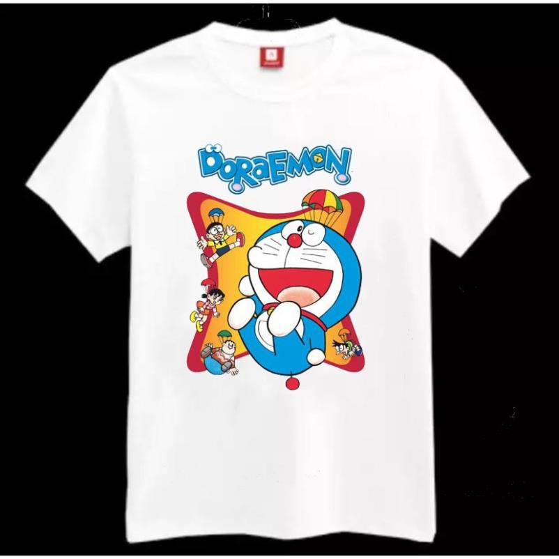 Áo thun nam nữ in hình Doraemon