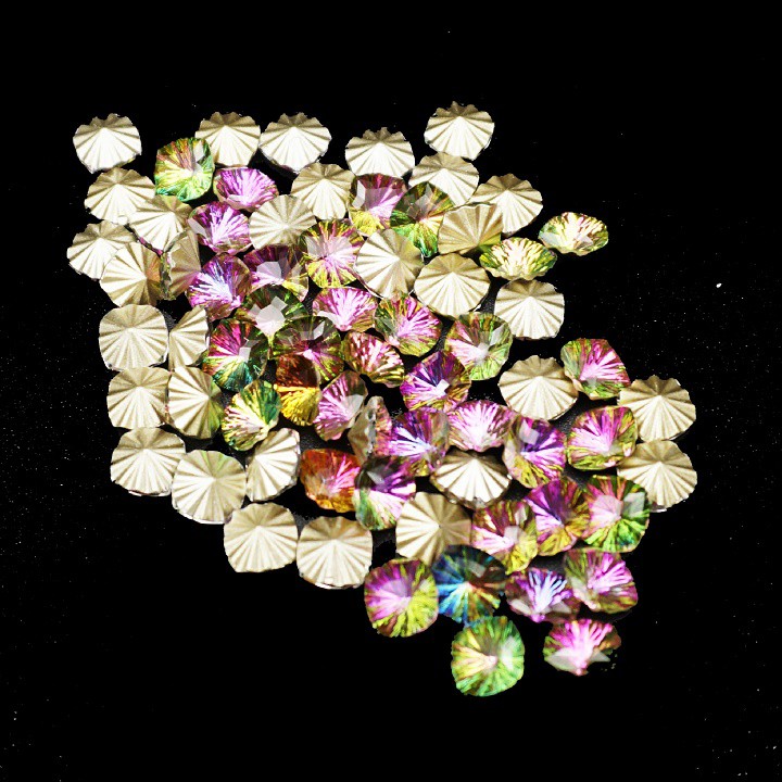 ĐÁ KHỐI TRANG TRÍ MÓNG SIÊU SÁNG NHIỀU MÀU SẮC COMBO 10 VIÊN