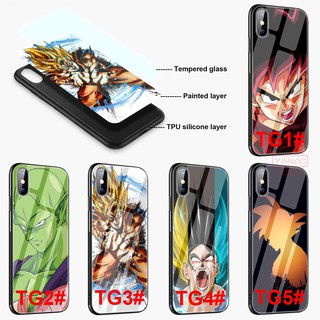 Ốp điện thoại kính cường lực in hình songoku cho phone 6 13 7 plus 8 plus xr x xs max - a254