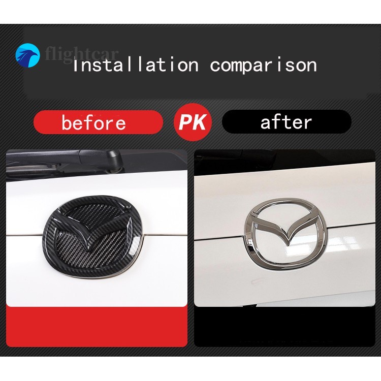 Logo Màu Đen Bóng Trang Trí Xe Hơi Mazda CX-5 Chất Lượng Cao