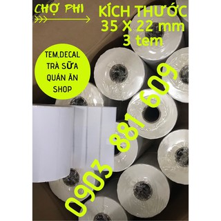 Giấy In Tem, In Mã Vạch 3 Tem ( 35x22)