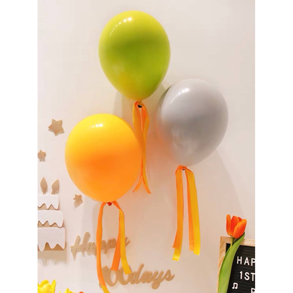 Set 50 bóng mix HAI LỚP màu vintage trang trí sinh nhật, đám cưới, hội nghị