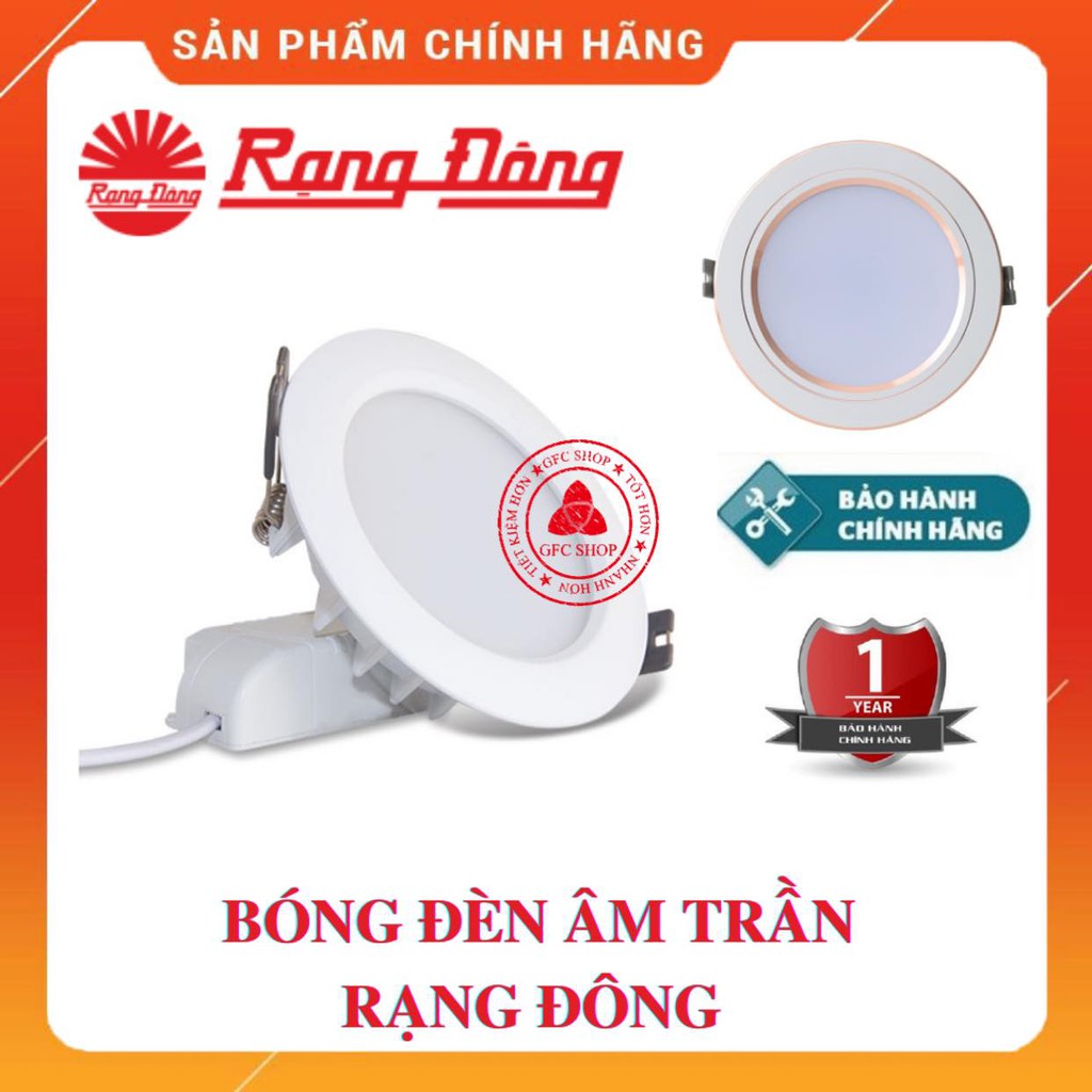 Đèn Led âm trần Rạng Đông Đèn Downlight ánh sáng trắng vàng hoặc đổi màu 3W 5W 7W 9W 12W