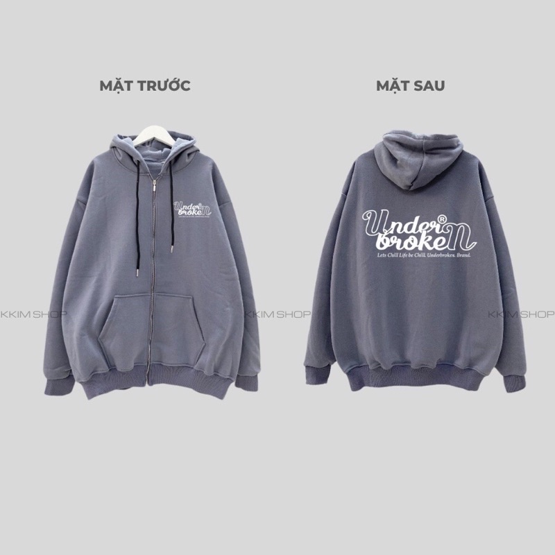 KHOÁC Hoodie zip M703 Màu Nam Nữ Ulzzang Unisex 1hitshop