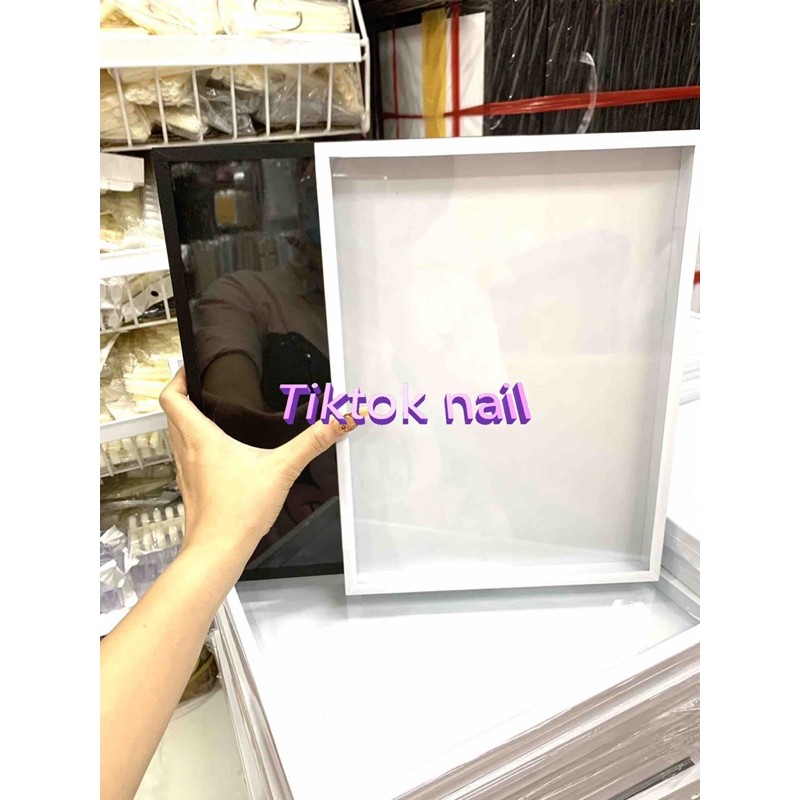 hộp kính chưng mẫu saze to