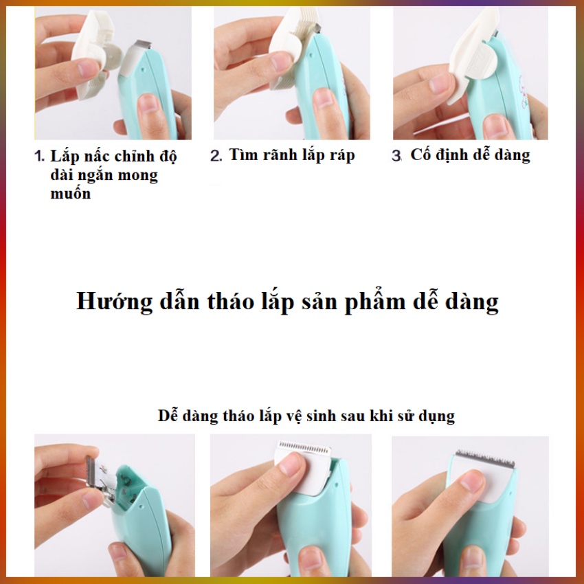 Tông Đơ Cắt Tóc Dành Cho Trẻ Em TOIR Máy Êm, Khỏe, Dễ Dàng Sử Dụng Cho Bé Yêu