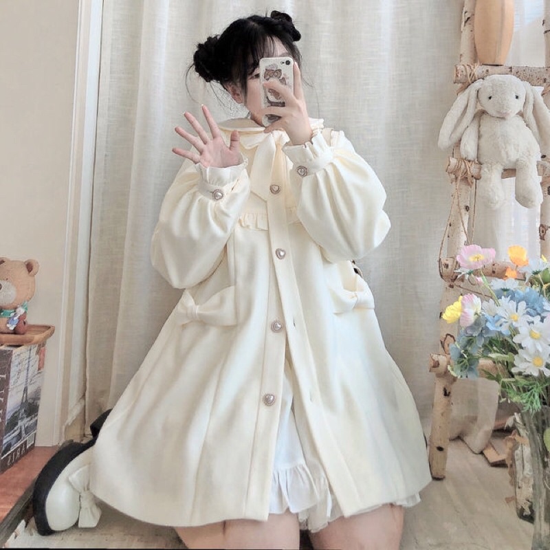 YAS0563-Áo khoác Lolita đang dài cổ tròn