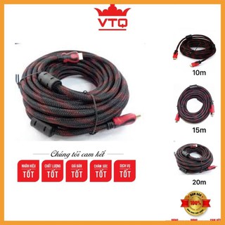 [Siêu khuyến mại] Dây cáp tín hiệu HDMI 10m, 15m, 20m tròn chuẩn 1.4v hàng chất lượng.bảo hành 3 tháng.shopphukienvtq