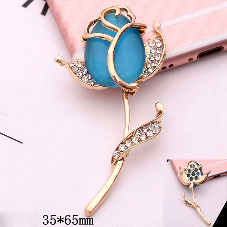 FLR0089 - Hoa hồng đá - Phụ kiện Trang trí Điện thoại