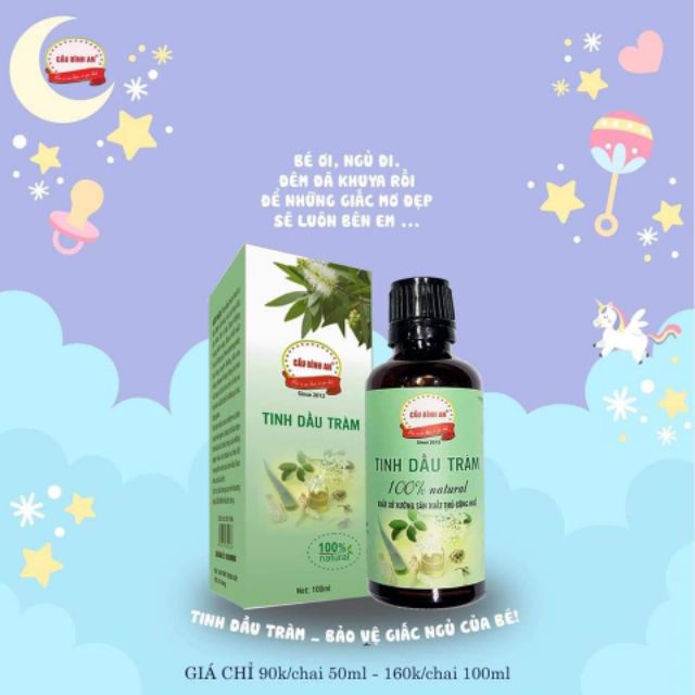 Tinh dầu tràm nguyên chất Cầu Bình An 10ml